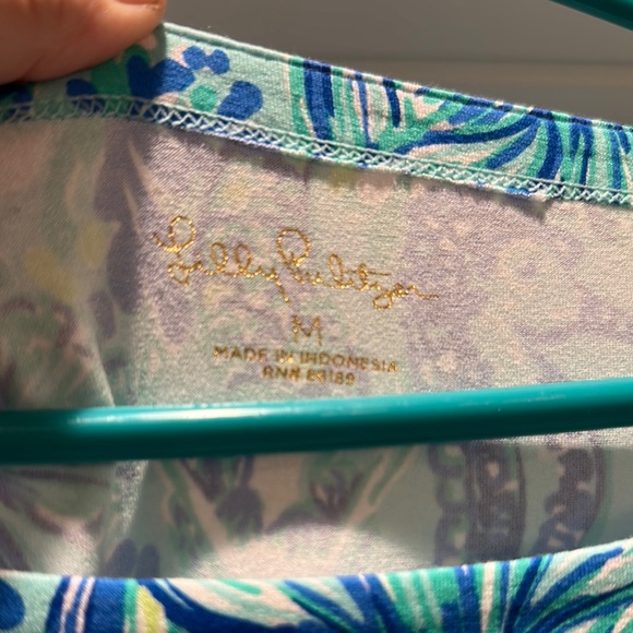 Lilly Pulitzer Blue and Green Patterned Dress - Picture 2 of 3